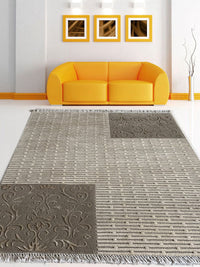 Rugslane Hand knotted Beige Modern Carpet 4ft X 6ft