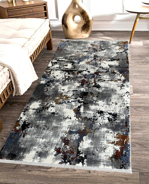 Rugslane Multi Abstract Runner Carpet 3.2ft X 6.8ft