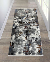 Rugslane Multi Abstract Runner Carpet 3.2ft X 6.8ft