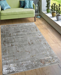 Rugslane Grey color Modern Carpet